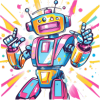 winning robot icon